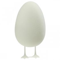 Dekorativní vajíčko s nožičkami Velikonoční bílek Stolní dekorace Velikonoční postavička V25cm