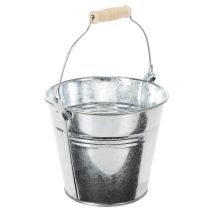 položky Kbelík Ø14cm V12cm 6dílný. Zinek, lesklý