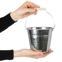 položky Kbelík Ø14cm V12cm 6dílný. Zinek, lesklý