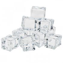 položky Umělé kostky ledu dekorativní led průhledné 2,5×3×2,5cm 12ks