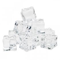 Umělé kostky ledu dekorativní led průhledné 2cm 30ks