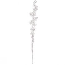 položky Zimní dekorace rampouch dekorace věšák čirý 25cm 3 kusy