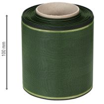 položky Elegantní moaré zelená věnečná stuha se zlatým okrajem, 100 mm x 25 m, pro pohřební květinářství a dekoraci
