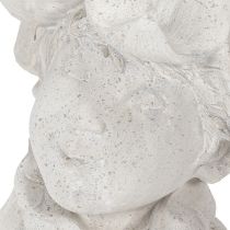 položky Dekorativní figurka trpaslíka pro stylové doplňky do zahrady a obývacího pokoje, šedá, 30 cm