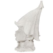 položky Dekorativní figurka trpaslíka pro stylové doplňky do zahrady a obývacího pokoje, šedá, 30 cm