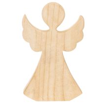 položky Dřevěná dekorační figurka anděla ze světlého přírodního dřeva, vánoční dekorace, 30 cm