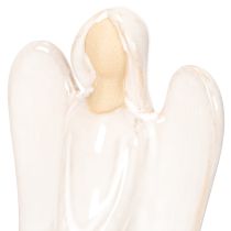 položky Figurka anděla s dekorací srdce v krémově bílé barvě, 23 cm