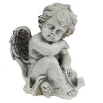 položky Pamětní figurka spící anděl šedý 16cm 2 ks