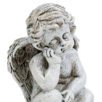 Anděl sedící šedý 11cm 4ks