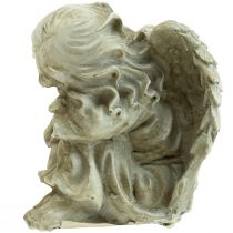 položky Anděl za hrob Krémový Anděl Hrobový Spící anděl 6×5,5×8cm