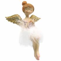Dekorativní balerína sedák s okrajem anděla Ø11,5 V15cm 2ks