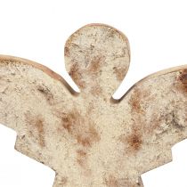 položky Vánoční andělská dekorace Vánoční mangové dřevo 20×18×2,5cm
