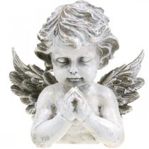 Modlící se anděl, pohřební květinářství, busta postavy anděla, výzdoba hrobu V19cm Š19,5cm