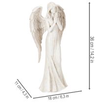 položky Figurka anděla stojícího a modlícího se, dekorace, 36 cm