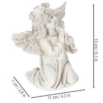 položky Figurka anděla modlícího se, dekorace na hrob, sedící, 13 cm, 2 kusy
