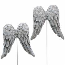 Ozdobná zátka andělská křídla 10cm 3ks