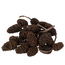 položky Přírodní olšové šišky, volné, na ozdobu, 3 cm, 300 g, přírodní hnědé.