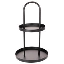 položky Kovový dvoupatrový kulatý dekorativní podnos 58 cm