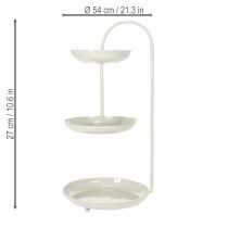 položky Třípatrová stolní dekorace, ideální do obývacích pokojů, na příležitosti, na svatby, 55 cm