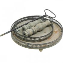 položky Deco Stojan na dort Wood Plants Stojan na dort Vintage V47cm Ø34cm