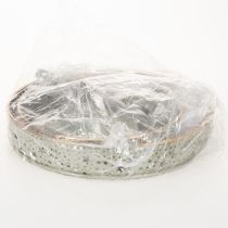 položky Dekorativní patrový servírovací podnos s uchem, motiv hvězdy, dvoupatrový, 49 cm
