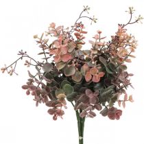 Eucalyptus Bush Umělý Eucalyptus Red Green 25cm 3ks