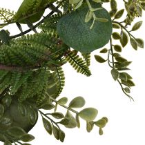 položky Eukalyptový věnec umělá eukalyptová dekorace zelená Ø50cm