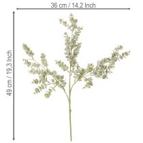 položky Umělá větvička eukalyptu, dekorativní větvička do vázy a kytice, 49 cm, 4 kusy