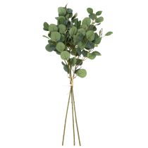 položky Umělý květ eukalyptu pro moderní interiérový design, 85 cm, 3 kusy