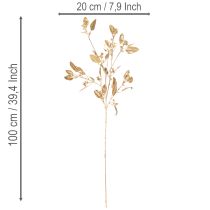 položky Umělá větvička eukalyptu, dekorativní větev do vázy, 100 cm