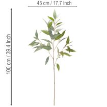 položky Umělá větvička eukalyptu, přírodní zelená, dekorace, 100 cm