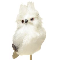položky Sova na tyči bílá 9cm L48cm