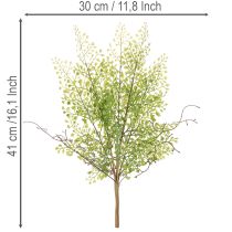 položky Umělá zelená větvička Ruscus pro květinovou dekoraci, 41 cm