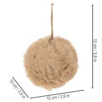 položky Dekorativní vánoční ozdoba s bambulkami na stromeček, 10 cm
