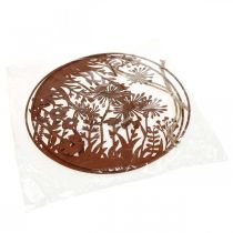 položky Jarní dekorace na okno, závěsná dekorace, kovový květinový kroužek Ø30cm, sada 2 kusů