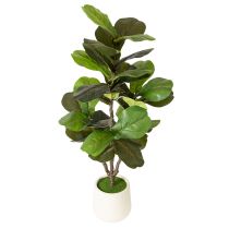 položky Umělý Ficus lyrata 120 cm dekorativní do obývacího pokoje