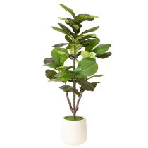 položky Umělý Ficus lyrata 120 cm dekorativní do obývacího pokoje