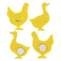 položky Felt Duck, Chicken samolepící žlutá 96 ks