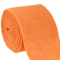 položky Plstěná stuha 15cm x 5m oranžová