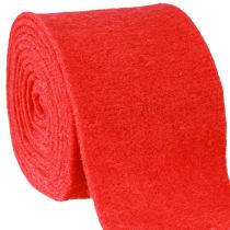 položky Plstěná stuha 15cm x 5m červená