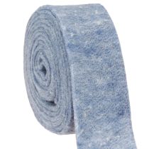 položky Plstěná stuha modrá 7,5cm 5m