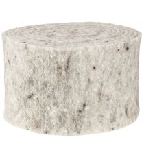 položky Plstěná stuha šedá 15cm 5m