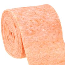 položky Plstěná stuha oranžová 15cm 5m