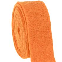 položky Plstěná stuha oranžová 7,5cm 5m