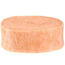 položky Plstěná stuha oranžová 7,5cm 5m