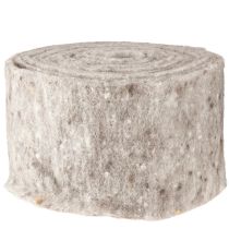 položky Páska filcová, páska na květináče šedo-přírodní 15cm 5m