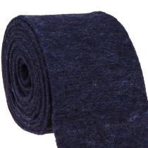 položky Plstěná stuha fialová, květináčová stuha, vlněná plsť, plstěná role 15cm 5m