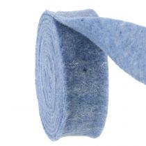 položky Plstěná stuha modrá 7,5cm 5m
