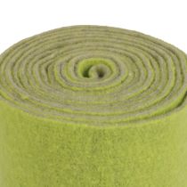 Plstěná stuha vlněná stuha plstěná rulička ozdobná stuha zelená šedá 15cm 5m