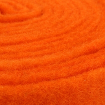 Plstěná stuha oranžová 7,5cm 5m
